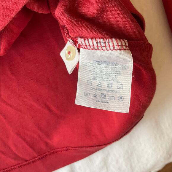 Land’s End Men’s Long Sleeve Polo Shirt Size XL (46-48) / Tall, Red - Picture 7 of 8